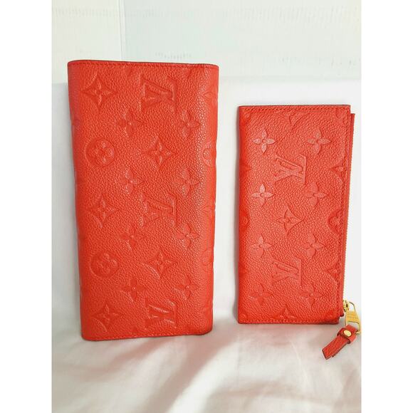 Louis Vuitton Orient/Red Monogram Empreinte Portefeuille Curieuse Long Wallet - Picture 10 of 16